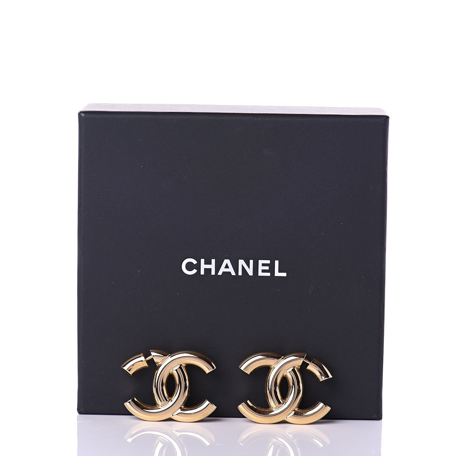 Chanel Metal CC Earrings Gold 7 of 7