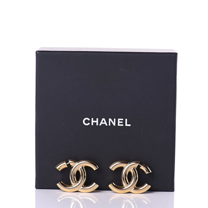 Chanel Metal CC Earrings Gold 7 of 7