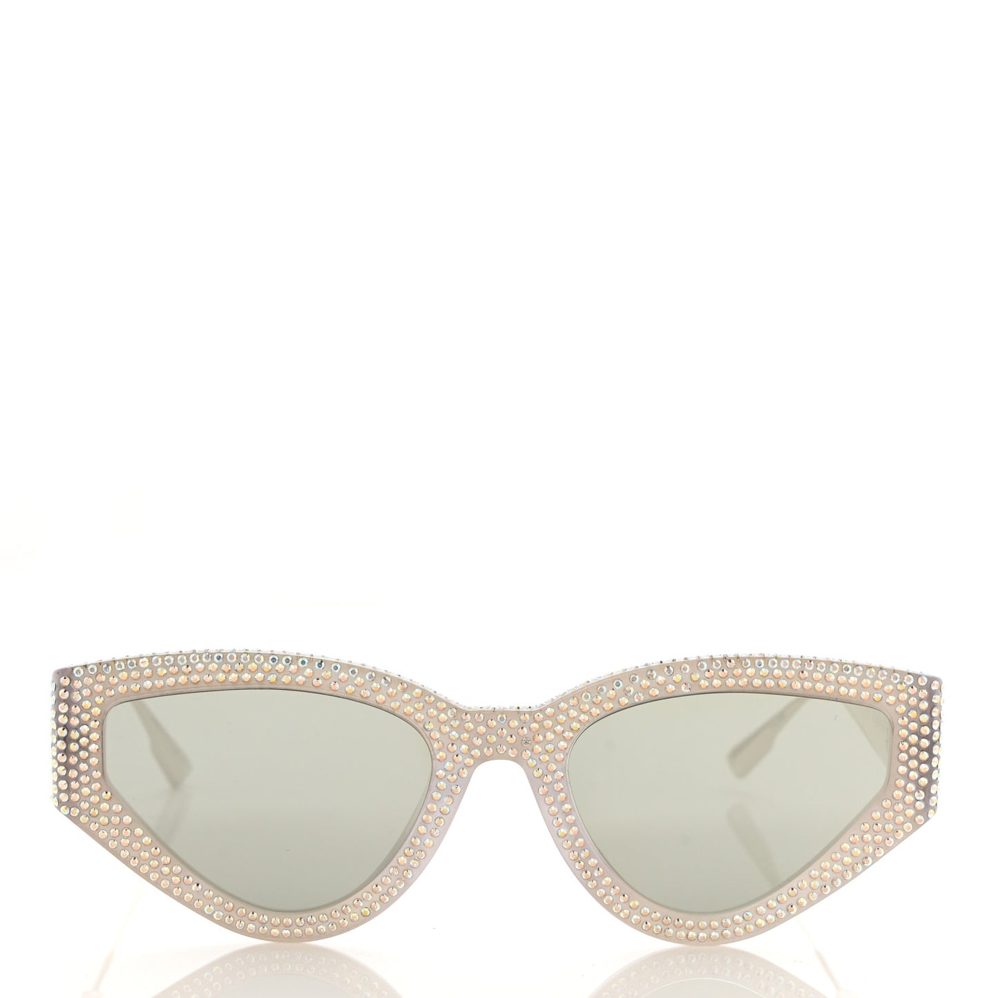 Acetate Crystal CatStyleDior1S Sunglasses Silver