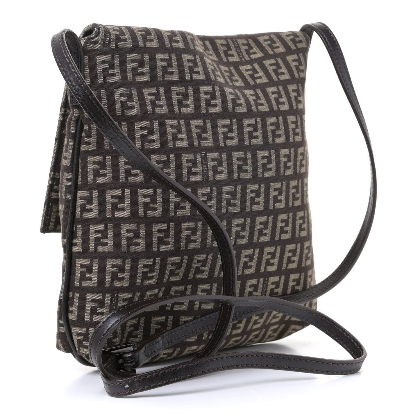 Zucchino Vitello Tube Messenger Bag Testa di Moro Beige
