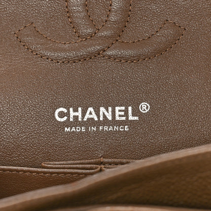 Chanel Caviar Quilted Medium Double Flap Dark Beige 6 of 9