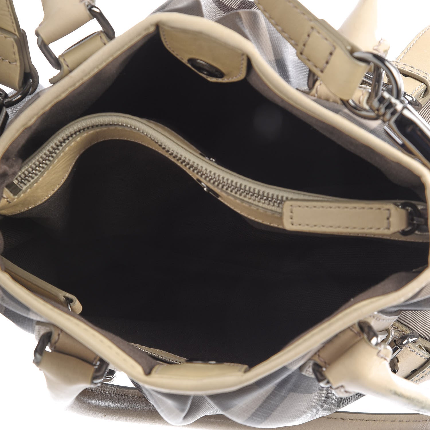 Burberry Smoked Check Small Northfield Tote Trench 6 of 17