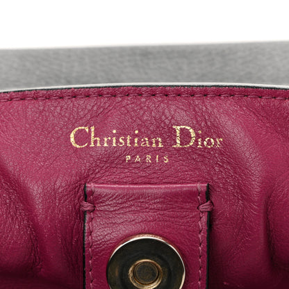 Christian Dior Bullcalf Medium Diorissimo Tote Black Rose Indien 7 of 10