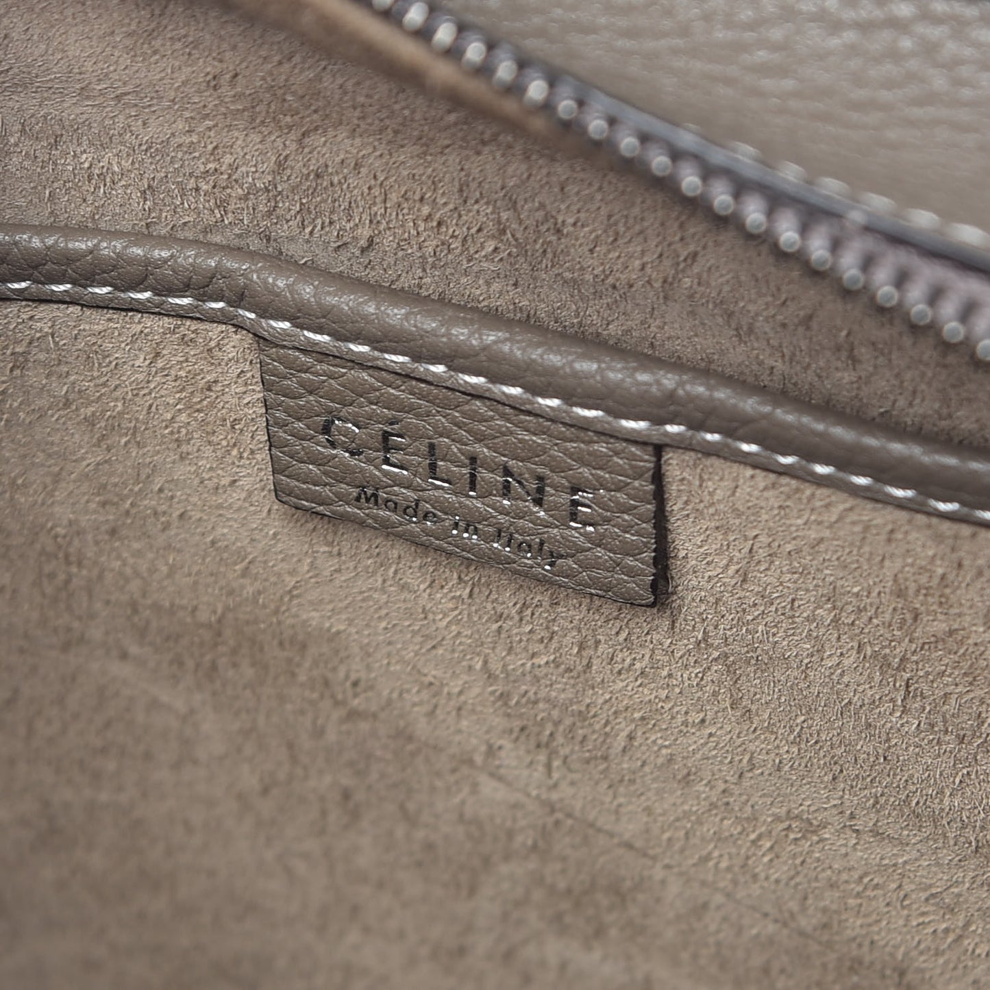 Drummed Calfskin Nano Luggage Souris