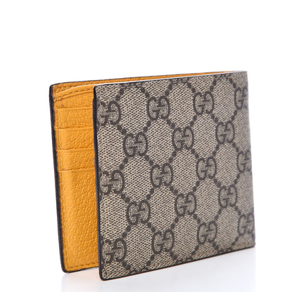 Gucci GG Supreme Monogram Neo Vintage Bi-Fold Wallet Beige Crop New Acero 2 of 7
