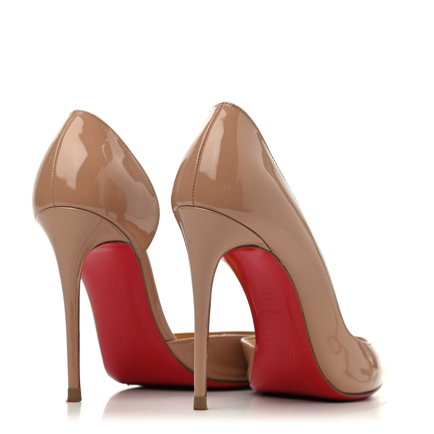 Christian Louboutin Patent Iriza 100 Pumps 36.5 Nude 3 of 4