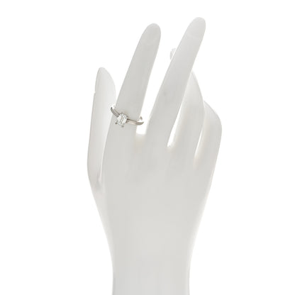 Tiffany Platinum Diamond 1.01ct Emerald Cut Solitaire Engagement Ring 57 8 2 of 6