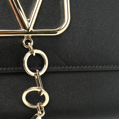 Valentino Garavani Calfskin VCase Chain Wallet Black 10 of 11