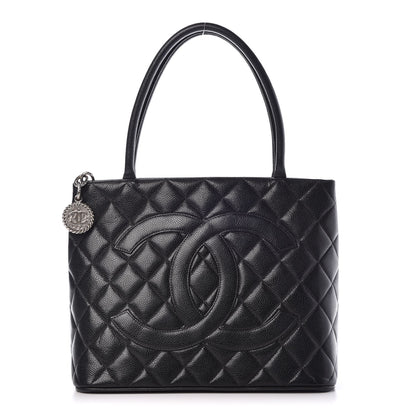 Chanel Caviar Quilted Medallion Tote Black 1 of 15