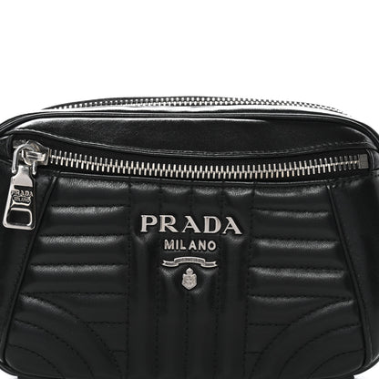Prada Soft Calfskin Diagramme Belt Bag Black 8 of 10