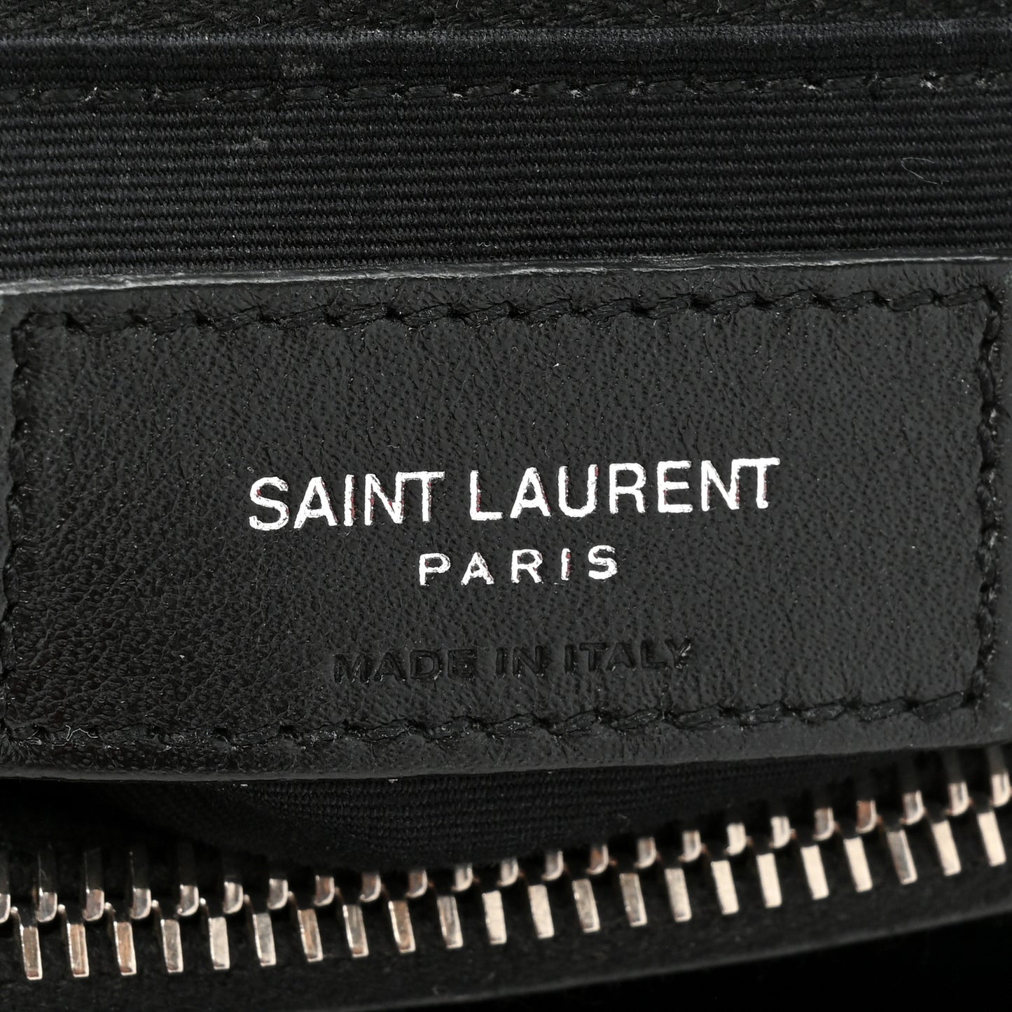 Calfskin Y Quilted Monogram Medium Loulou Chain Satchel Black