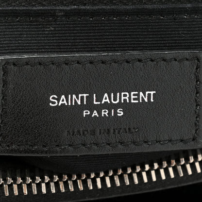 Saint Laurent Calfskin Y Quilted Monogram Medium Loulou Chain Satchel Black 8 of 16