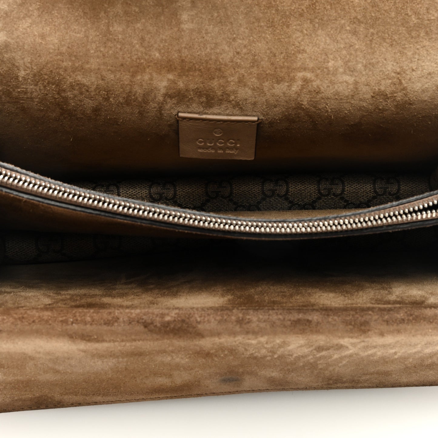 GG Supreme Monogram Small Dionysus Shoulder Bag Taupe