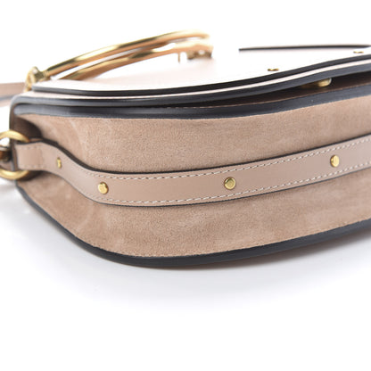 Chloe Calfskin Suede Small Nile Bracelet Bag Biscotti Beige 8 of 9