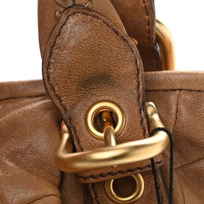 Miu Miu Nappa Large Patchwork Tote Cammello 11 of 12