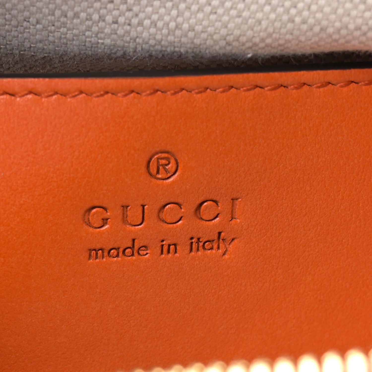Gucci Calfskin GG Matelasse Shoulder Bag Spring Orange Natural 6 of 11