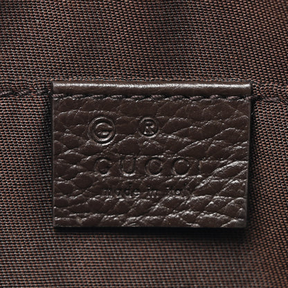 Gucci Monogram Dollar Calfskin Belt Bag Beige Ebony Testa di Moro Marrone Scuro 6 of 10