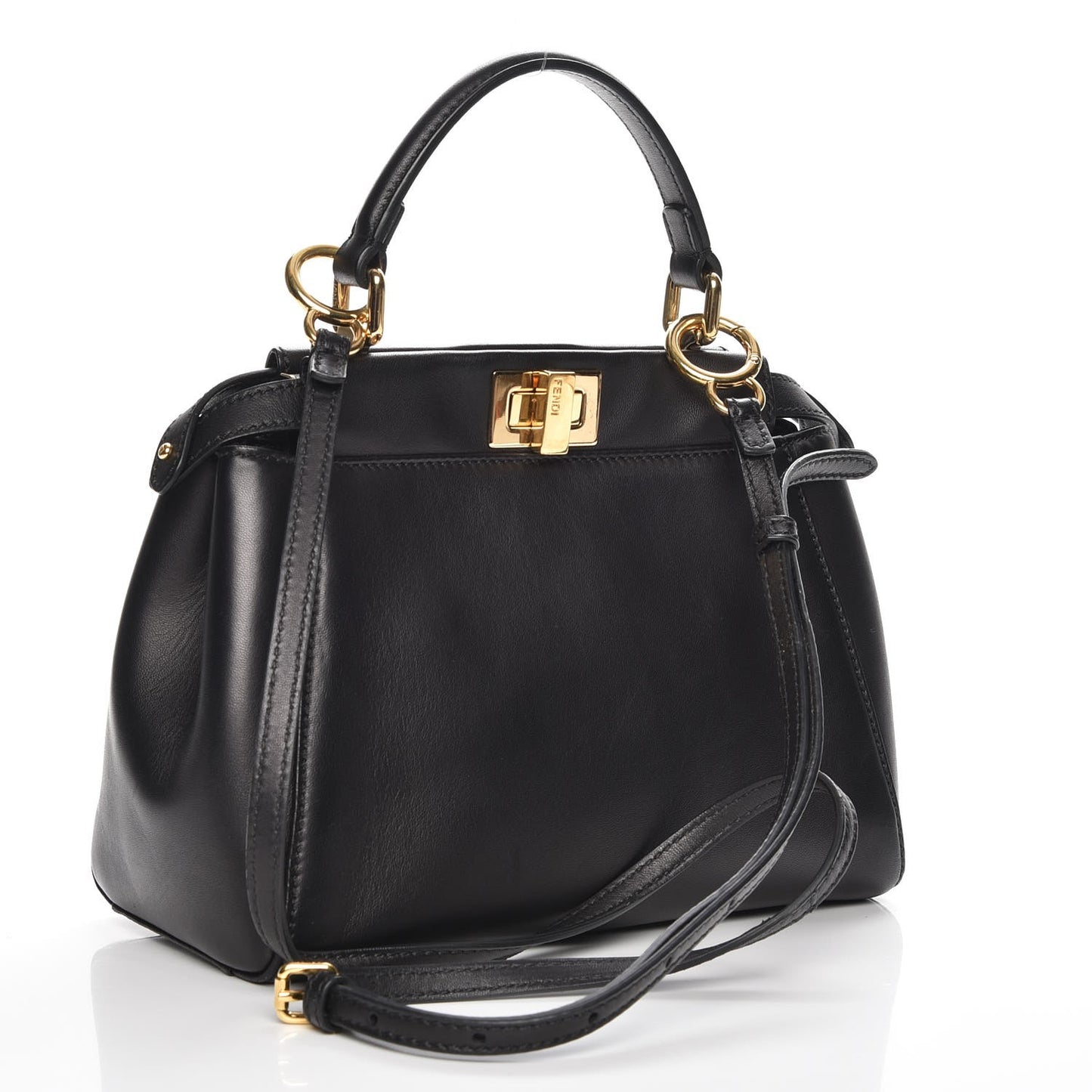 Nappa Mini Peekaboo Iconic Satchel Black
