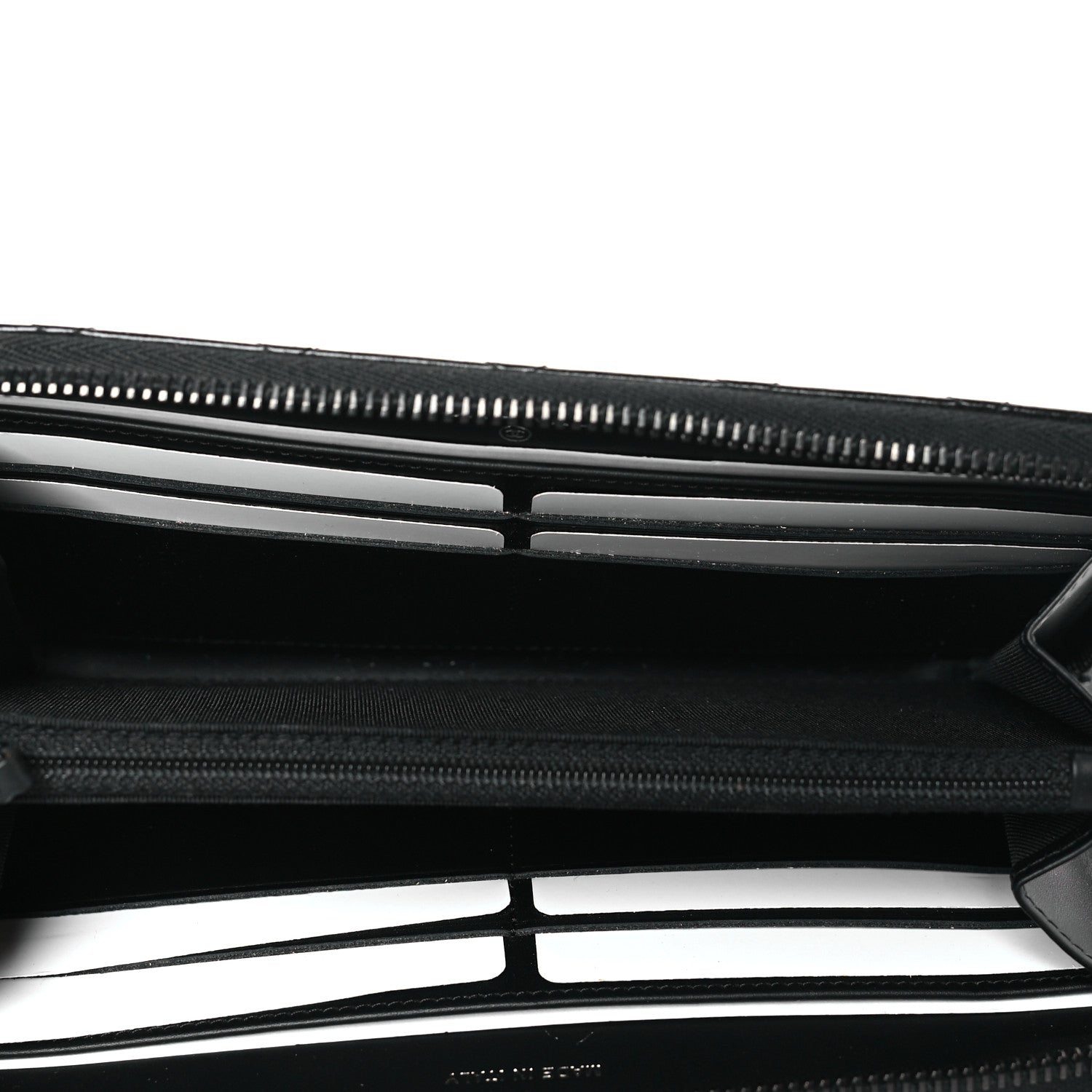 Chanel Glazed Aged Calfskin Quilted Reissue Large Gusset Zip Around Wallet So Black 5 of 8
