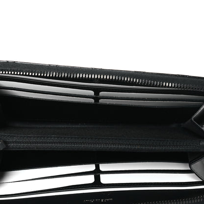 Chanel Glazed Aged Calfskin Quilted Reissue Large Gusset Zip Around Wallet So Black 5 of 8