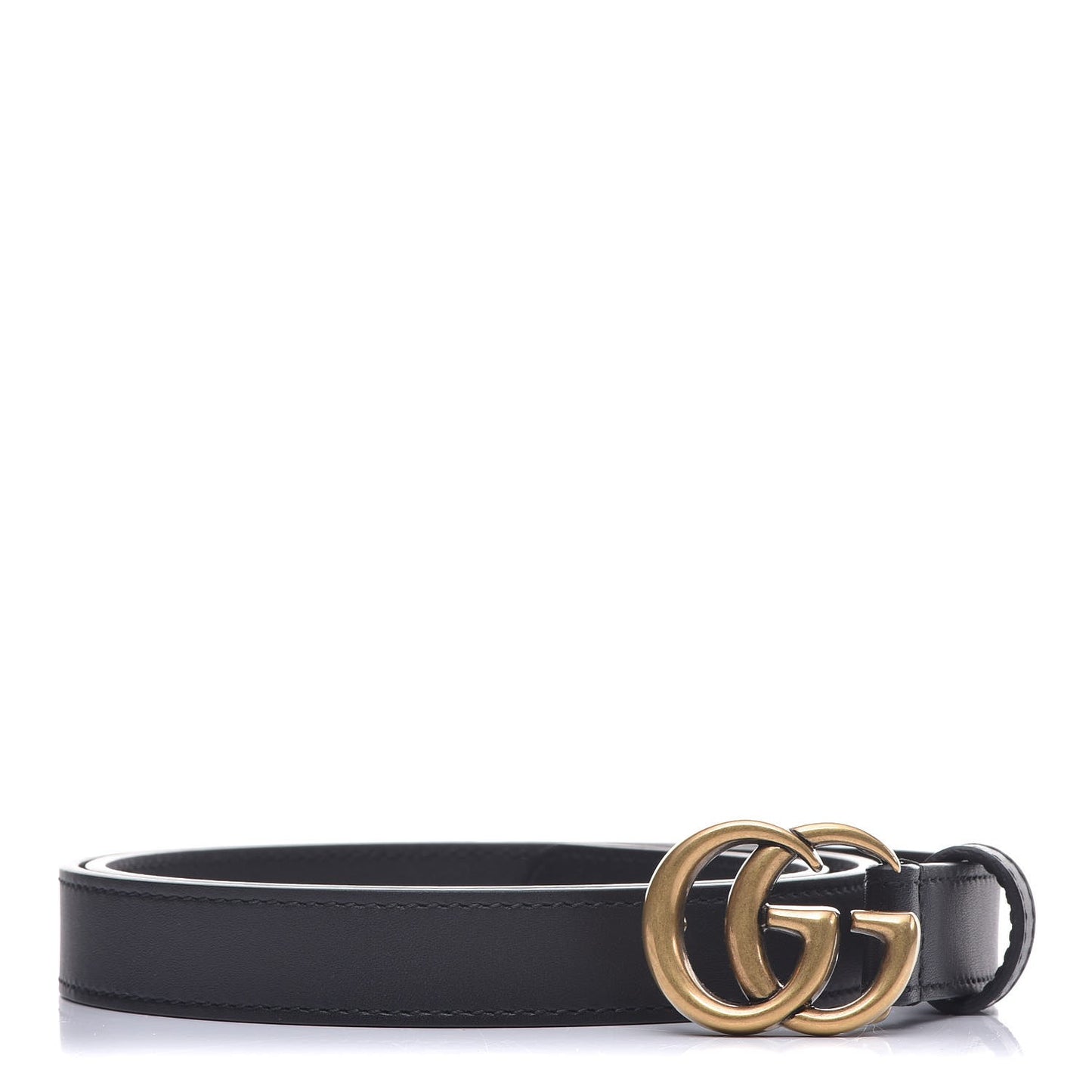Calfskin Double G 20mm Belt 80 32 Black