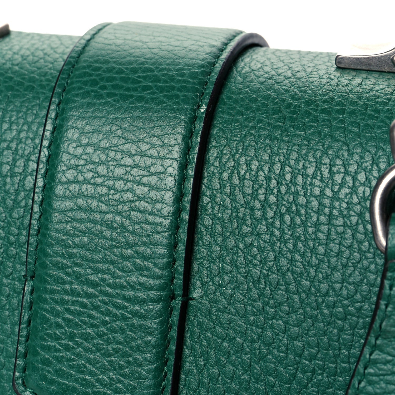 Gucci Dollar Calfskin Crystal Web Medium Dionysus Bamboo Top Handle Bag Emerald 13 of 14