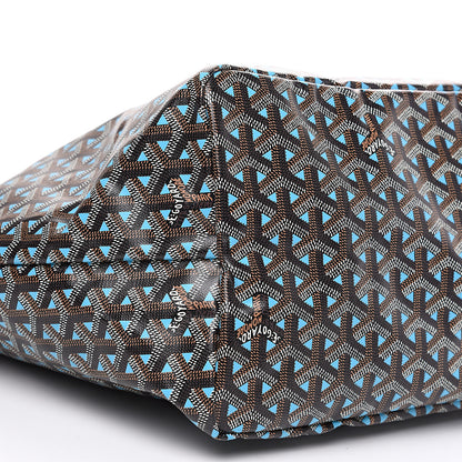 Goyard Goyardine Saint Louis Claire Voie GM Black Blue 7 of 8