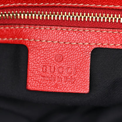 Gucci Goatskin Small Capri Bowler Red 6 of 11