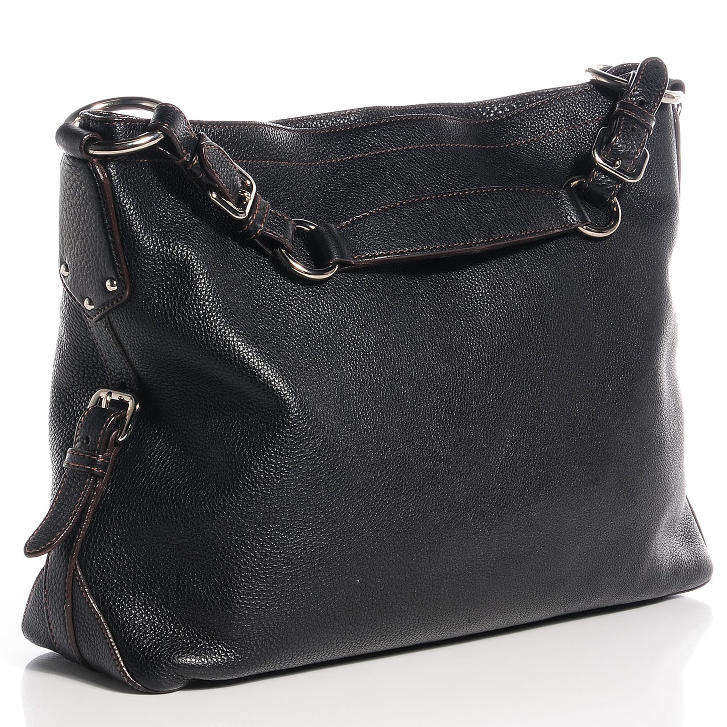 Vitello Daino Hobo Nero Black