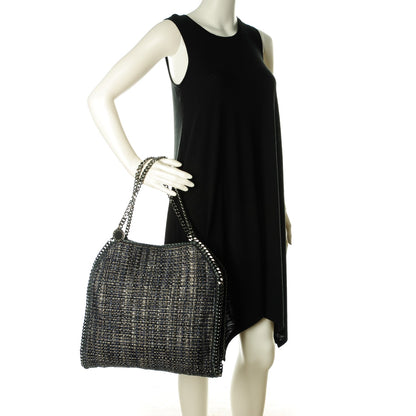 Stella McCartney Metallic Woven Boucle Falabella Blue 2 of 9