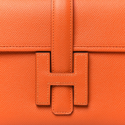 Hermes Epsom Jige Elan 29 Clutch  Orange 8 of 8