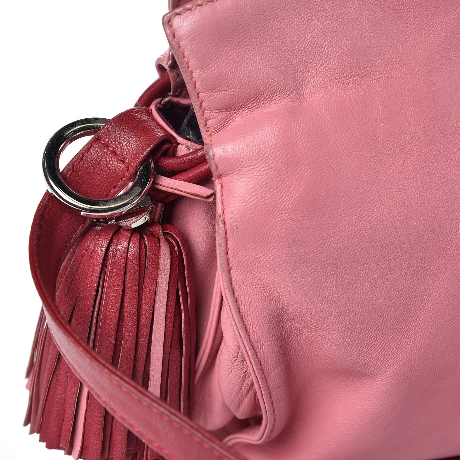 Loewe Calfskin Flamenco Shoulder Bag Pink 10 of 12