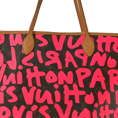 Louis Vuitton Monogram Graffiti Neverfull GM Fuchsia 6 of 11