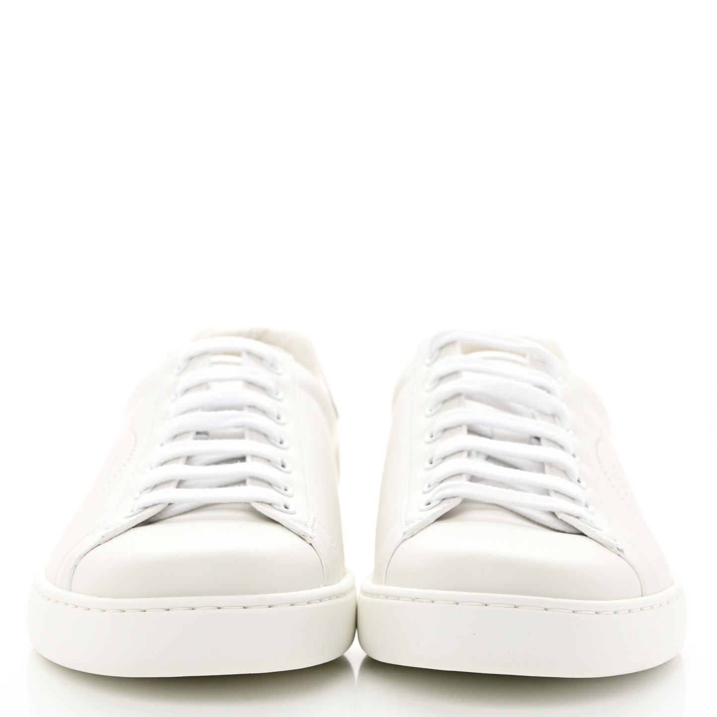 Calfskin Interlocking G Perforated Mens Ace Sneakers 7 White Grey Sky