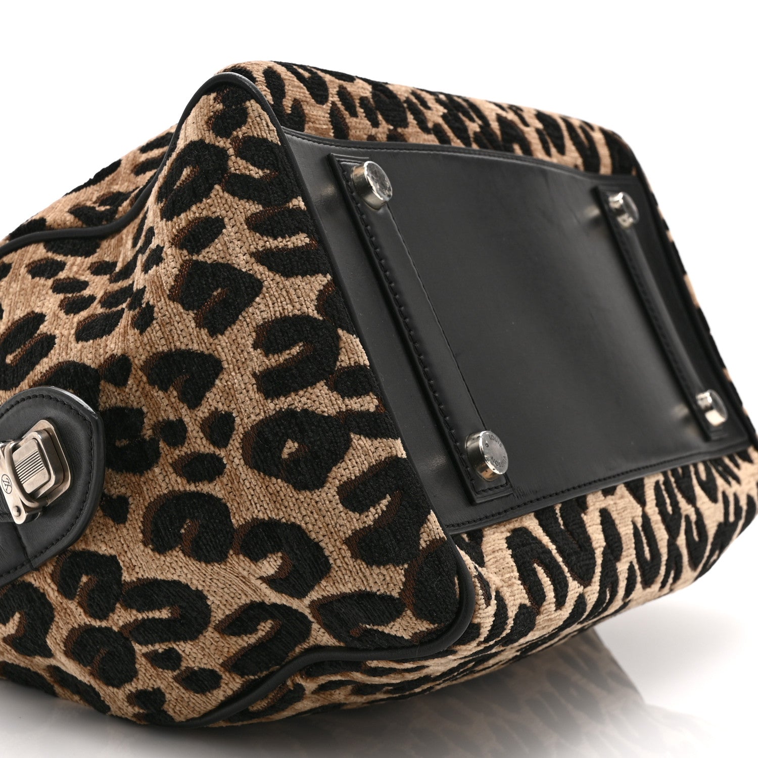 Louis Vuitton Jacquard Velvet Leopard Print Stephen Sprouse Speedy 9 of 14