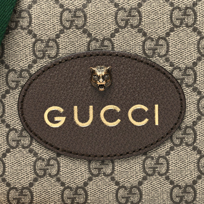 Gucci GG Supreme Monogram Web Neo Vintage Shoulder Bag Beige New Acero Crop 8 of 11
