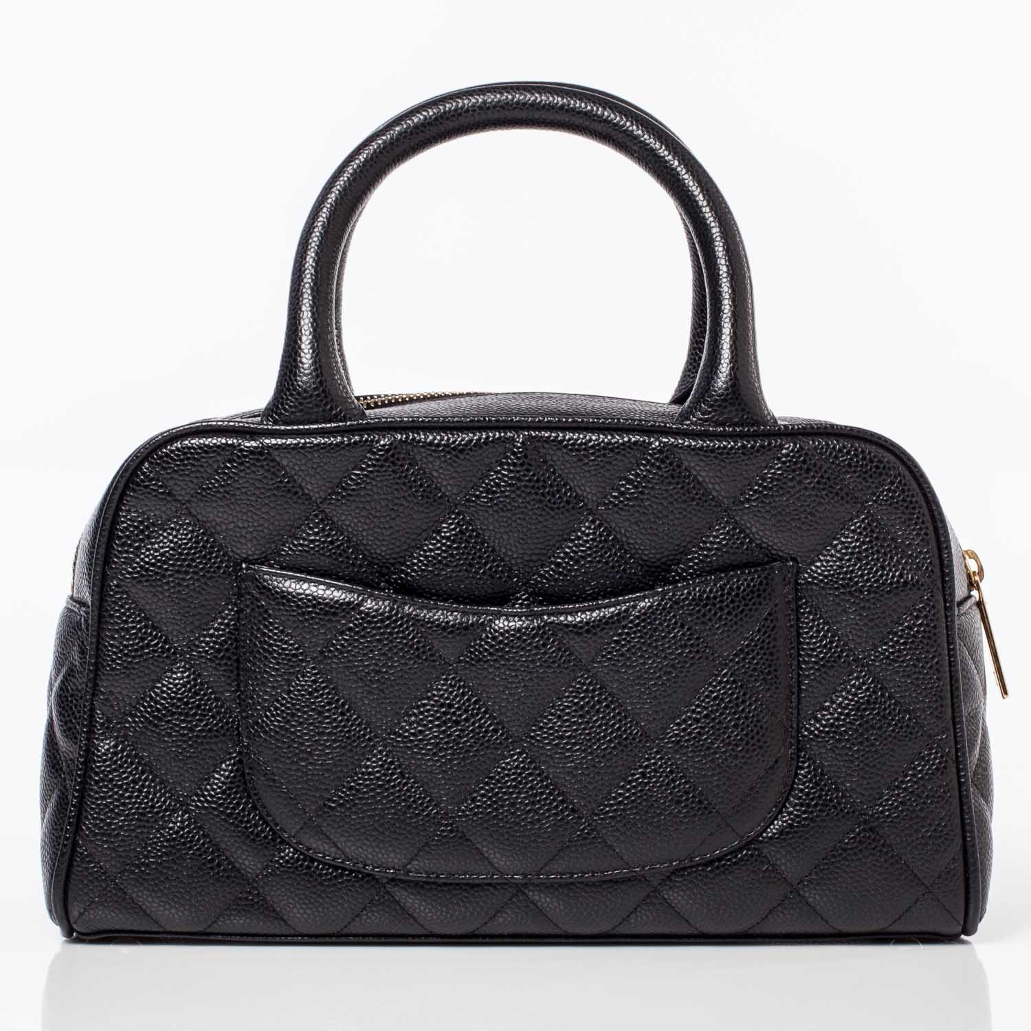 Chanel Caviar Small Bowler Black 4 of 8