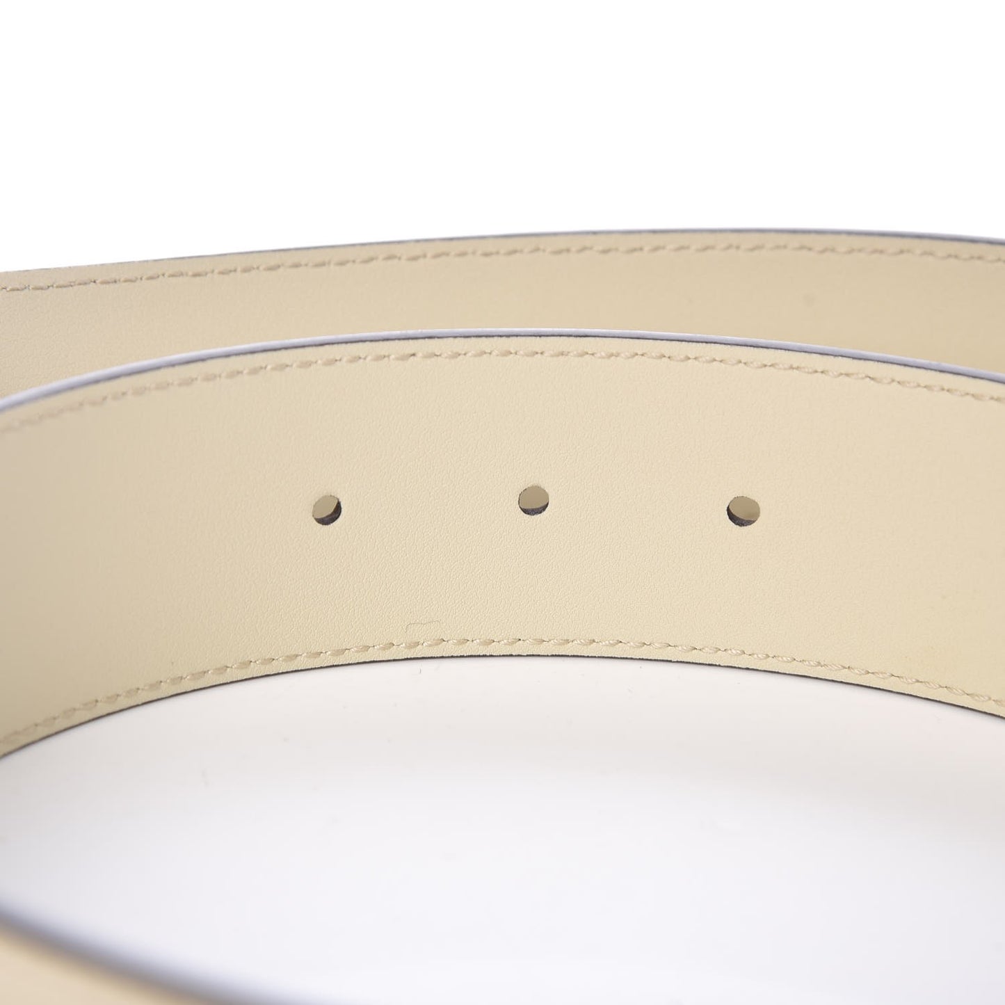 Calfskin Crystal Double G 40mm Belt 80 32 White Multicolor