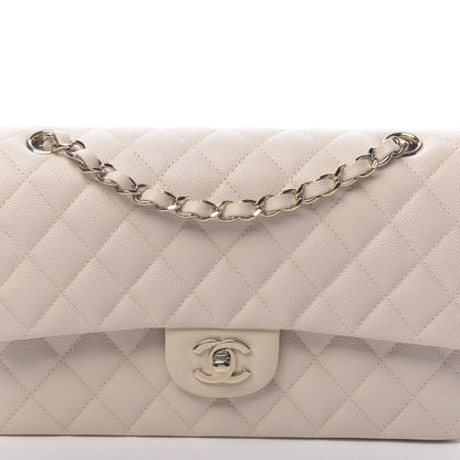 Chanel Caviar Quilted Medium Double Flap Light Beige 10 of 11