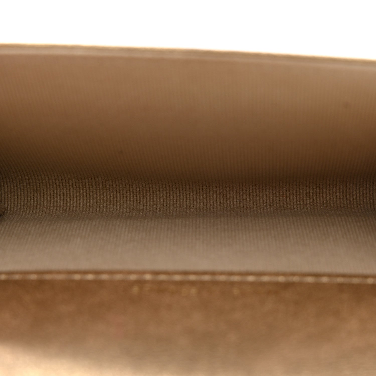 Chanel Metallic Lambskin Quilted Flap Card Holder Wallet Gold 5 of 9