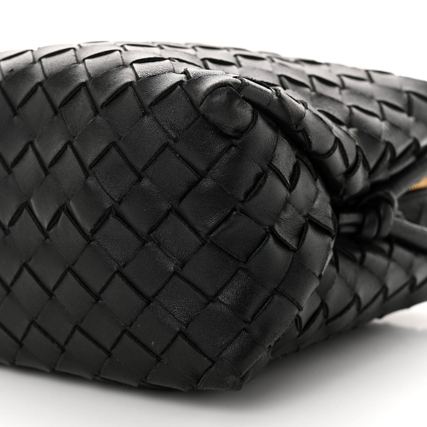 Nappa Intrecciato Medium Loop Camera Bag Black