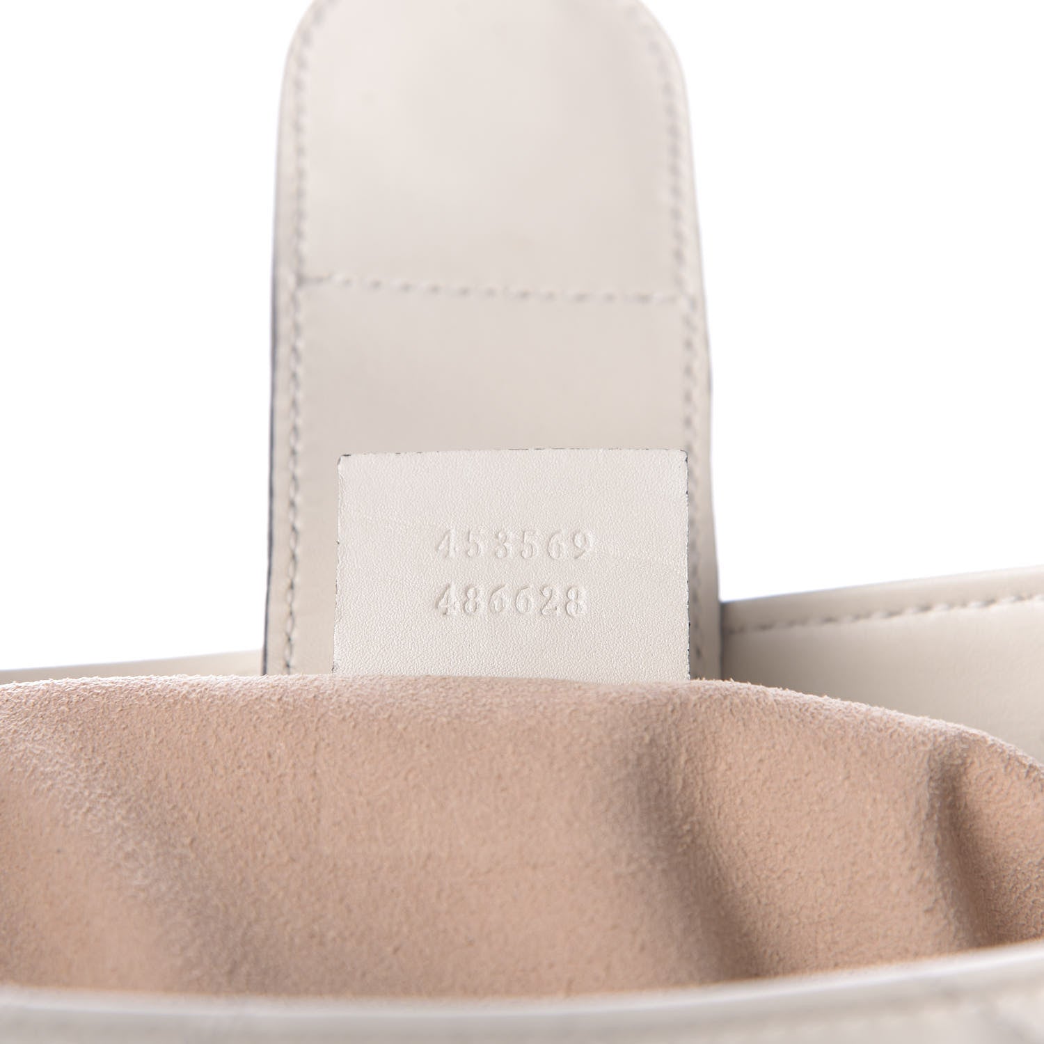 Gucci Calfskin Matelasse Medium GG Marmont Shoulder Tote Bag White 9 of 9