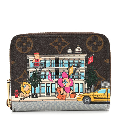 Louis Vuitton Monogram 2022 Christmas Animation New York Soho Zippy Coin Purse Yellow 1 of 7