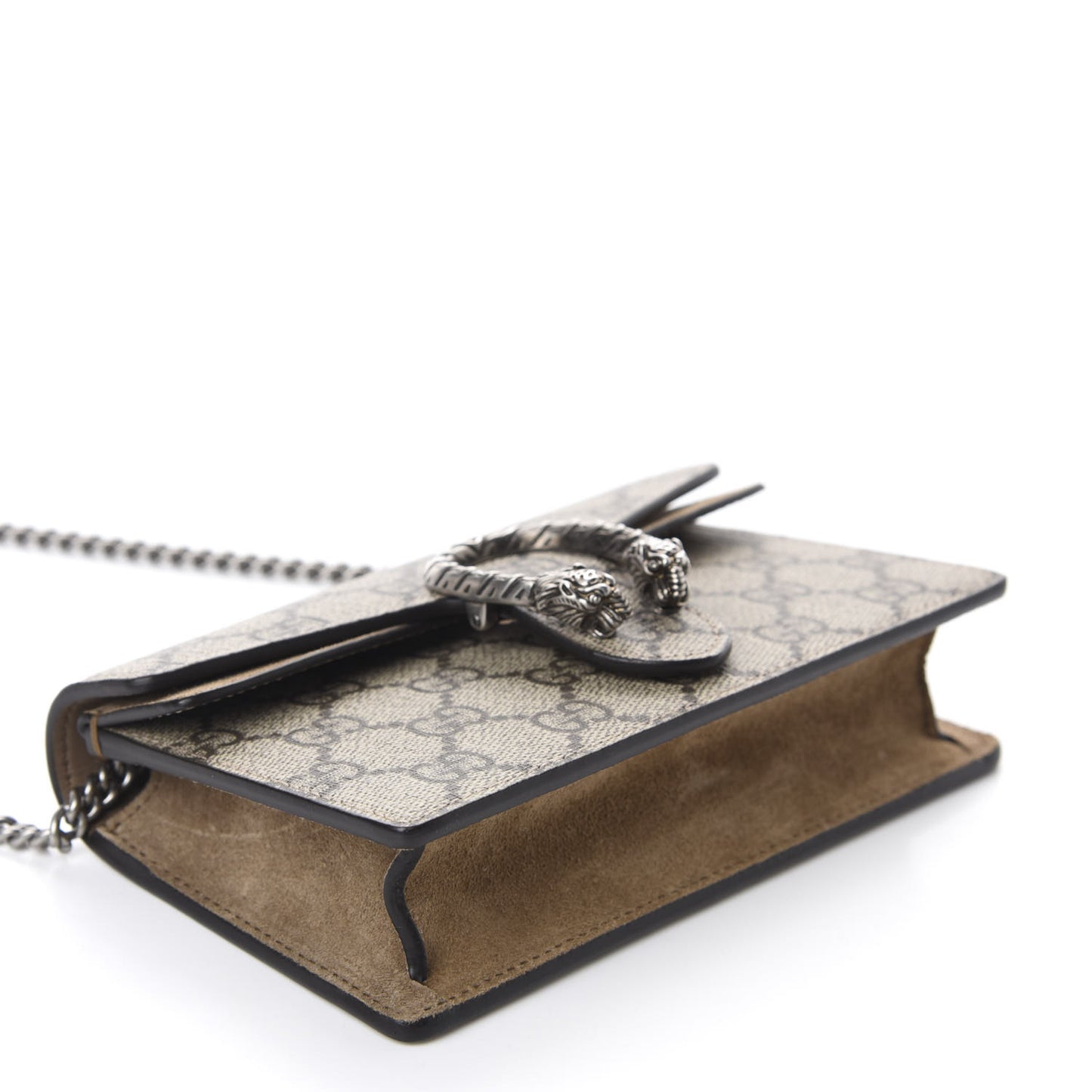 GG Supreme Monogram Super Mini Dionysus Shoulder Bag Taupe