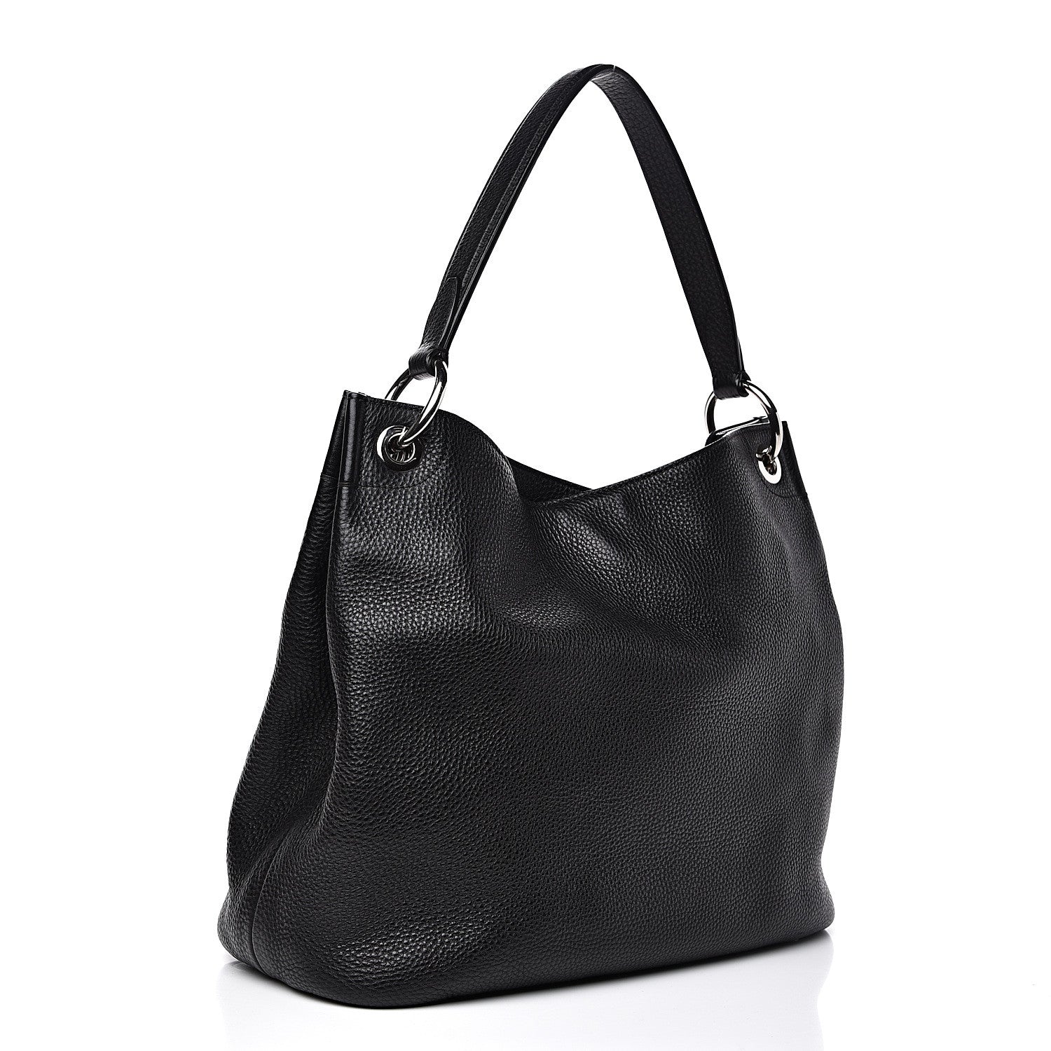 Prada Vitello Daino Hobo Black 2 of 12