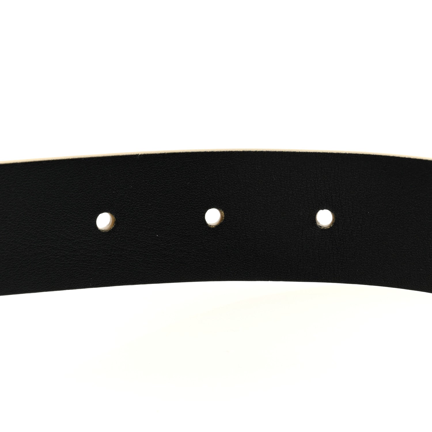 Chanel Metallic Calfskin Logo Belt 75 30 Gold 3 of 4