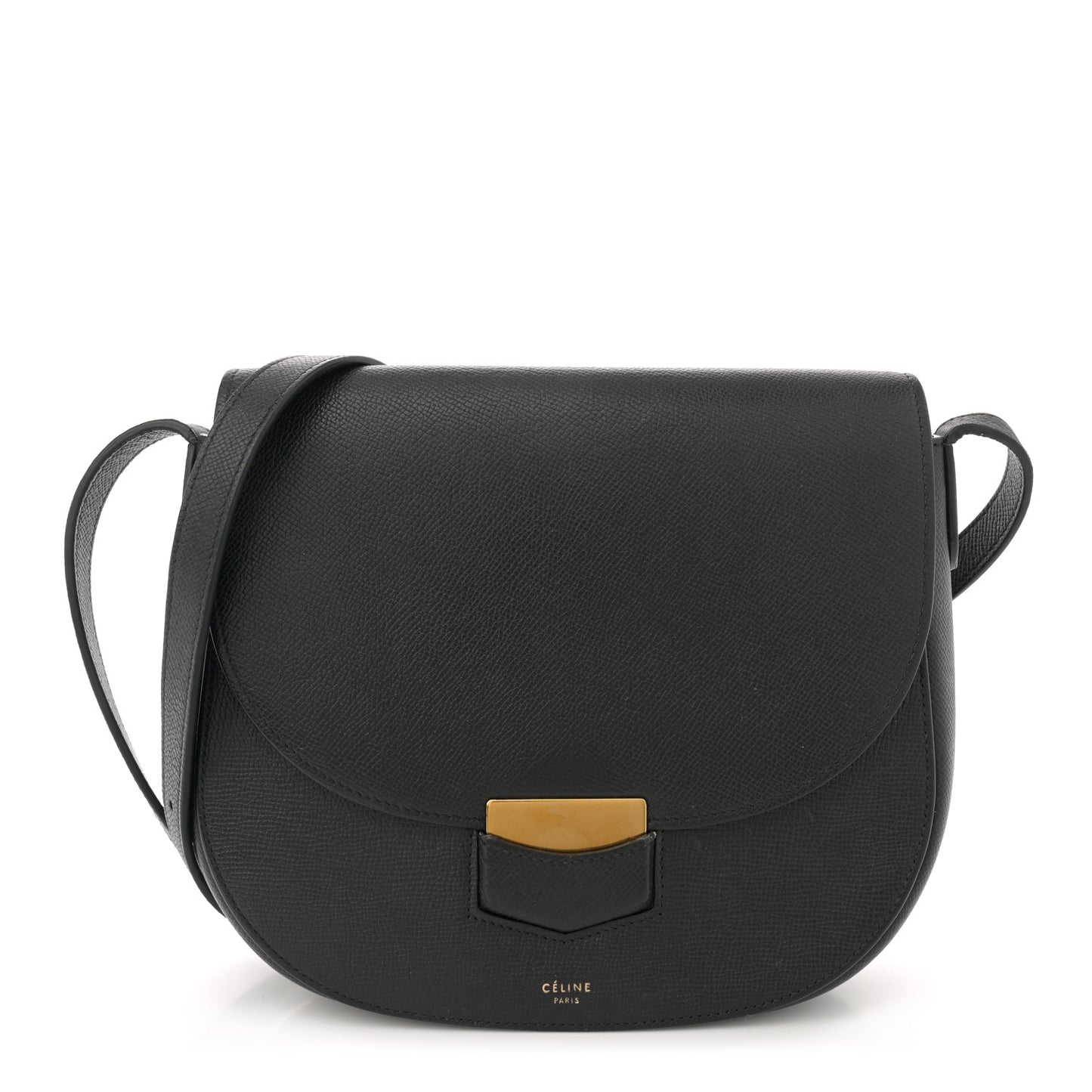 Grained Calfskin Compact Trotteur Black