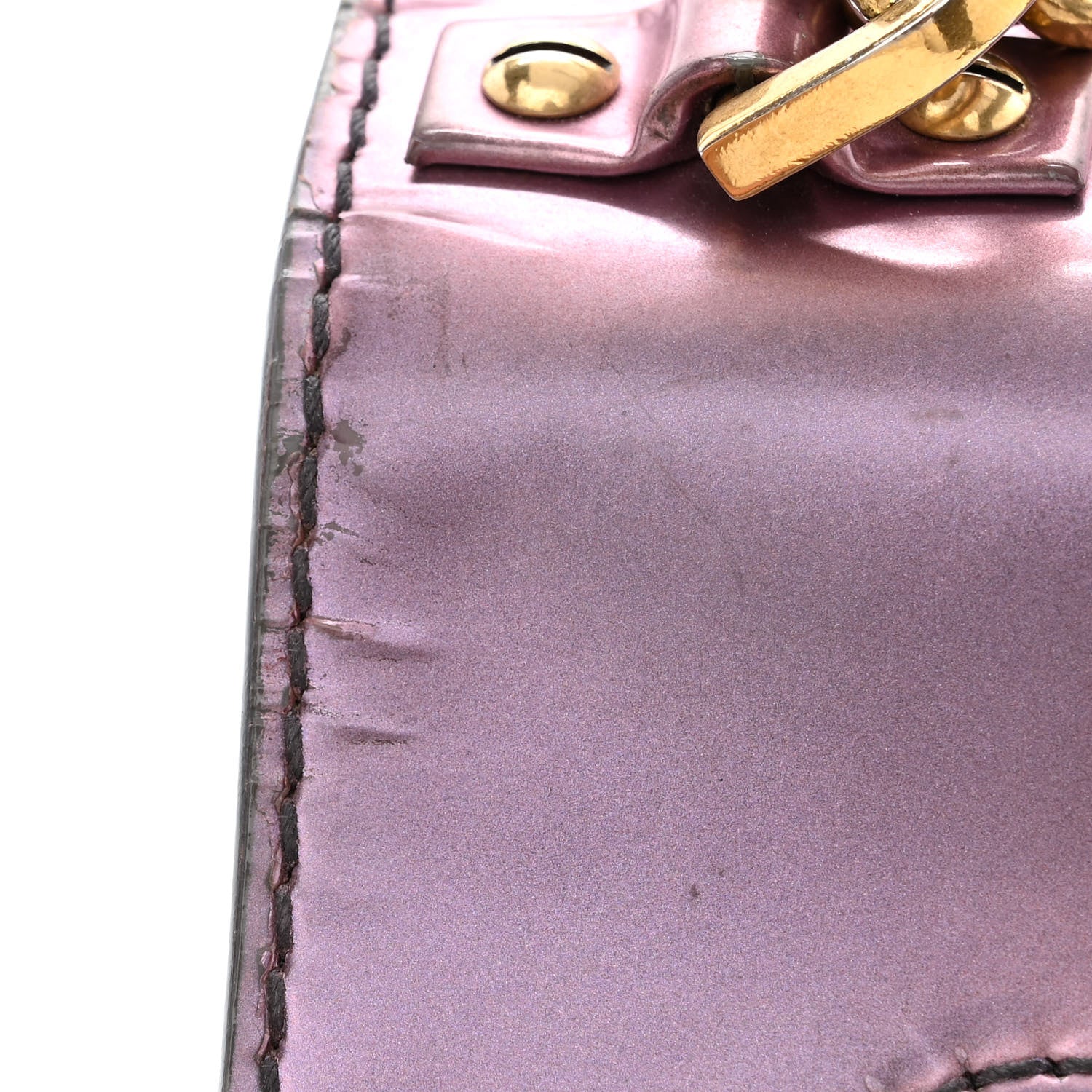 Christian Dior Metallic Calfskin J'Adior Mini Chain Flap Bag Pink 14 of 16