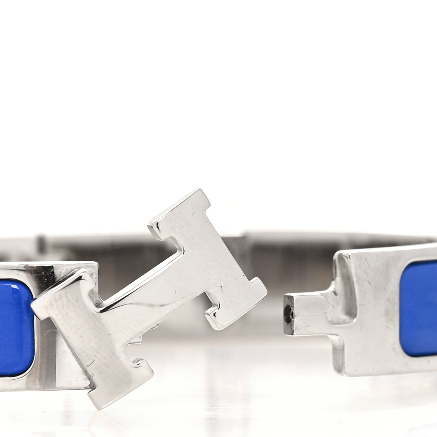 Hermes Narrow Enamel Clic Clac H Bracelet PM Bleu Royal 4 of 5