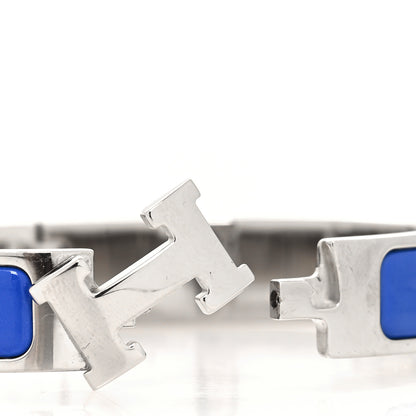 Hermes Narrow Enamel Clic Clac H Bracelet PM Bleu Royal 4 of 5